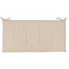 Garden Bench Cushion Cream 39.4"x19.7"x1.2"