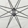 Cantilever Umbrella 137.8" Sand White