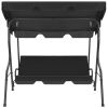 Garden Swing Bench Anthracite 66.9"x43.3"x60.2"