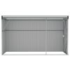 Wall-mounted Garden Shed Anthracite 46.5"x113.4"x70.1" Steel