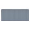 Wall-mounted Garden Shed Gray 46.5"x150.4"x70.1" Galvanized Steel