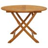 Folding Garden Table 43.3" Solid Acacia Wood