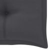 Garden Bench Cushion Anthracite 43.3"x19.6"x2.7" Fabric