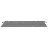 Garden Bench Cushion Gray 59.1"x19.7"x2.8" Fabric