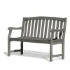 Renaissance Outdoor Patio 4-foot Hand-scraped Wood Garden Bench