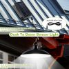 Solar Shed Lights Dimmable Timing Dusk To Dawn Sensor Hanging Lamp IP65 Waterproof Remote Control Pendant Light For Garden Patio