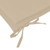 Garden Bench Cushion Beige 59.1"x19.7"x1.2"