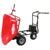 RedRock Wheelbarrow Utility Cart Electric Powered Cart 48V28Ah; 500W ; Capacity 500lbs (230kg) ; Material Debris Hauler ; 1000lbs Towing