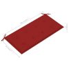 Garden Bench Cushion Red 39.4"x19.7"x1.2"