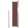 Retractable Side Awning 55.1"x118.1" Brown