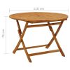 Folding Garden Table 43.3" Solid Acacia Wood