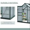 6'L x 4'W 7'H Portable Walk-In / Garden polycarbonate walk-in greenhouse