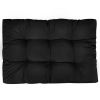 Garden Seat Cushion Black 47.2"x31.5"x3.9" Fabric