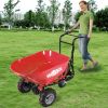 RedRock Wheelbarrow Utility Cart Electric Powered Cart 48V28Ah; 500W ; Capacity 500lbs (230kg) ; Material Debris Hauler ; 1000lbs Towing