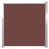 Retractable Side Awning 55.1"x118.1" Brown