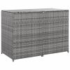 Double Wheelie Bin Shed Poly Rattan Anthracite 58.3"x30.3"x43.7"