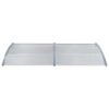 Door Canopy Gray 118.1"x39.4" PC