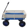 Outdoor&nbsp;Wagon&nbsp;All&nbsp;Terrain&nbsp;Pulling&nbsp;w/Wood&nbsp;Railing&nbsp;Air&nbsp;Tires&nbsp;Children&nbsp;Kid&nbsp;Garden