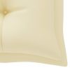 Garden Bench Cushion Cream White 70.9"x19.7"x2.8" Fabric