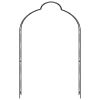 Garden Arch Black 59.1"x13.4"x94.5" Iron