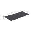 Garden Bench Cushion Anthracite 47.2"x19.7"x2.8" Fabric