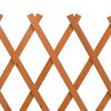 Garden Trellis Fence Orange 59.1"x31.5" Solid Firwood