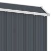 Garden Shed Anthracite 34.3"x38.6"x62.6" Galvanized Steel