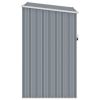 Garden Shed Gray 34.3"x38.6"x62.6" Galvanized Steel