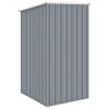 Garden Shed Gray 34.3"x38.6"x62.6" Galvanized Steel