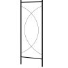 Garden Arch Black 59.1"x13.4"x94.5" Iron