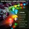 Multi-Color Solar Mushroom Light for Outdoor Garden; Patio; Courtyard - LED Flowers perfect for Christmas & Holiday Decor