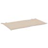 Garden Bench Cushion Cream 39.4"x19.7"x1.2"