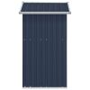 Garden Shed Anthracite 49.6"x38.4"x69.7" Galvanized Steel