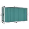 Wall-mounted Garden Shed Green 46.5"x113.4"x70.1" Galvanized Steel