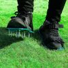 1Pair Lawn Aerator Shoes Grass Aerating Spike Sandal Heavy Duty Aerator Shoes w/ Adjustable Straps for Lawn Garden