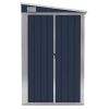 Wall-mounted Garden Shed Anthracite 46.5"x76.4"x70.1" Steel