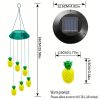 GANGES SA Solar Color Changing Wind Chime Hanging Lamp; Pineapples; Led Wind Chime Light; Festive Decoration For Courtyard; Garden And Patio