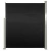 Patio Terrace Side Awning 63"x118" Black