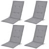 Garden Chair Cushions 4 pcs Gray 47.2"x19.7"x1.2"