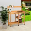 Garden Workbench With Drawers And Sink YJ