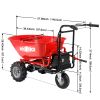 RedRock Wheelbarrow Utility Cart Electric Powered Cart 48V28Ah; 500W ; Capacity 500lbs (230kg) ; Material Debris Hauler ; 1000lbs Towing