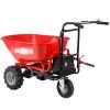 RedRock Wheelbarrow Utility Cart Electric Powered Cart 48V28Ah; 500W ; Capacity 500lbs (230kg) ; Material Debris Hauler ; 1000lbs Towing