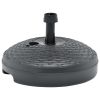 Umbrella Base Sand/Water Filled 5.3 gal Anthracite Plastic Rattan