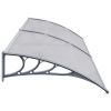 Door Canopy Gray 118.1"x39.4" PC