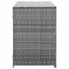 Double Wheelie Bin Shed Poly Rattan Anthracite 58.3"x30.3"x43.7"