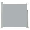 Patio Retractable Side Awning 66.9"x118.1" Gray