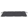 Garden Bench Cushion Anthracite 39.4"x19.7"x2.8" Fabric