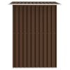 Garden Storage Shed Brown 80.3"x52"x73.2" Steel