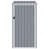 Garden Shed Gray 34.3"x38.6"x62.6" Galvanized Steel