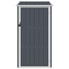 Garden Shed Anthracite 34.3"x38.6"x62.6" Galvanized Steel